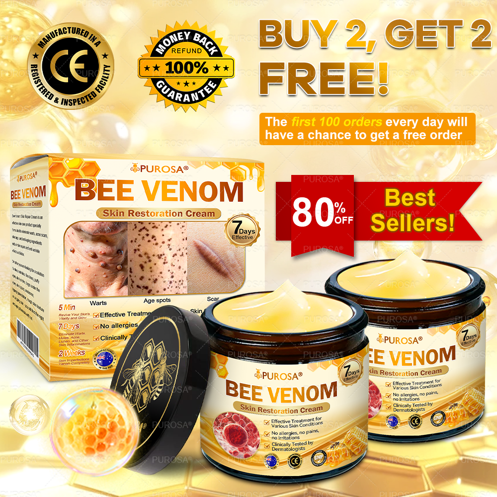 Made and Shipped from AU 🌸🌸🌸 PUROSA® BEE VENOM Skin Restoration Cream 🔥 LAST DAY 80% OFF！