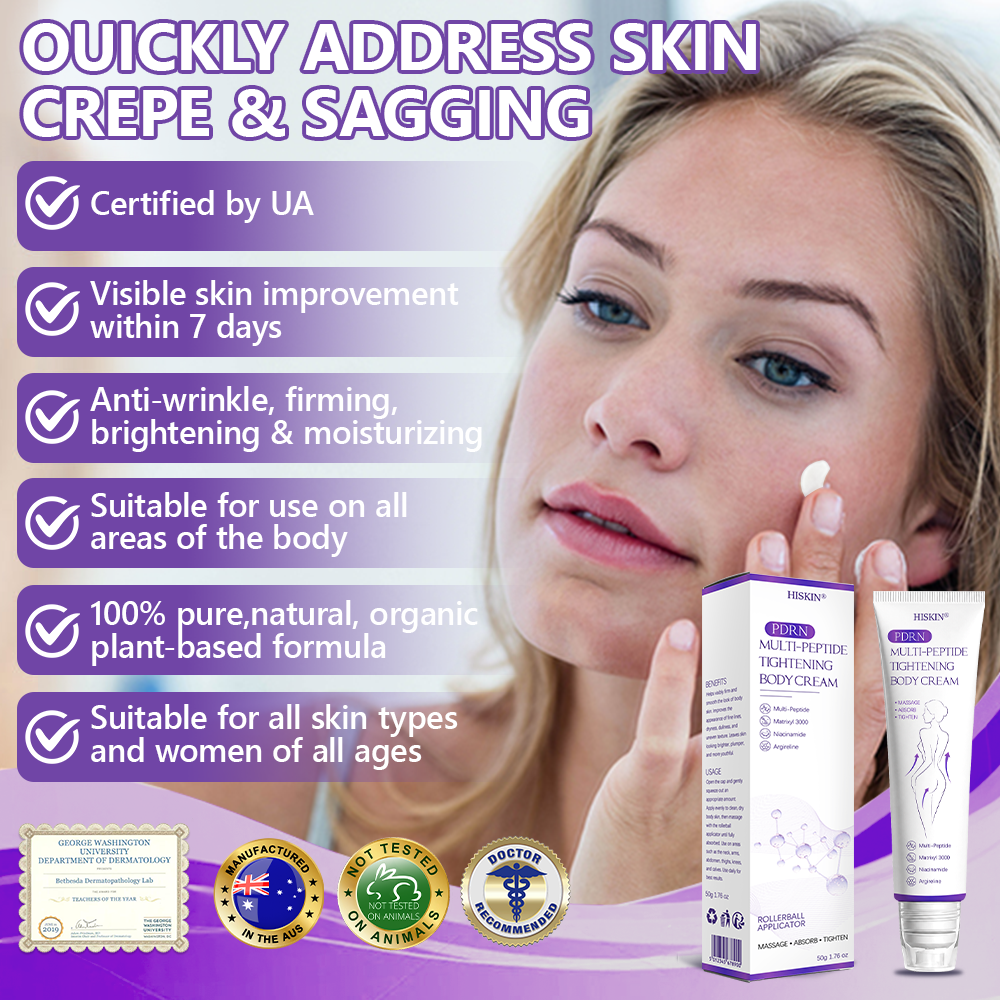 𝐇𝐈𝐒𝐊𝐈𝐍® 𝐏𝐃𝐑𝐍 𝐌𝐮𝐥𝐭𝐢-𝐏𝐞𝐩𝐭𝐢𝐝𝐞 𝐌𝐚𝐬𝐬𝐚𝐠𝐢𝐧𝐠 𝐁𝐨𝐝𝐲 𝐑𝐨𝐥𝐥𝐞𝐫 𝐂𝐫𝐞𝐚𝐦- Anti-aging, Hydrating, Skin Firming & Lifting, Skin Repair, Even Tone, Acne and Dark Spot Treatment, Wart and Mole Removal, and Psoriasis Relief.