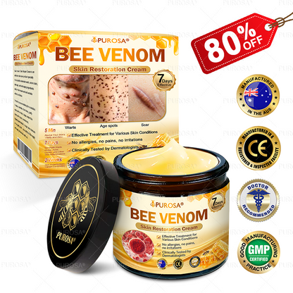Made and Shipped from AU 🌸🌸🌸 PUROSA® BEE VENOM Skin Restoration Cream 🔥 LAST DAY 80% OFF！