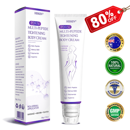 HISKIN® PDRN Multi-Peptide Massaging Body Roller Cream- ✨𝐀𝐧𝐭𝐢-𝐚𝐠𝐢𝐧𝐠, Hydrating, Skin Firming & Lifting, Skin Repair, Even Tone, Acne and Dark Spot Treatment, Wart and Mole Removal, and Psoriasis Relief