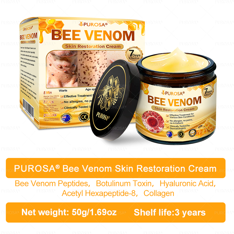 Made and Shipped from AU 🌸🌸🌸 PUROSA® BEE VENOM Skin Restoration Cream 🔥 LAST DAY 80% OFF！