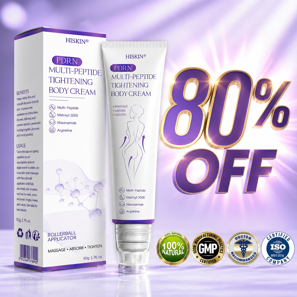 HISKIN® PDRN Multi-Peptide Massaging Body Roller Cream- ✨𝐀𝐧𝐭𝐢-𝐚𝐠𝐢𝐧𝐠, Hydrating, Skin Firming & Lifting, Skin Repair, Even Tone, Acne and Dark Spot Treatment, Wart and Mole Removal, and Psoriasis Relief